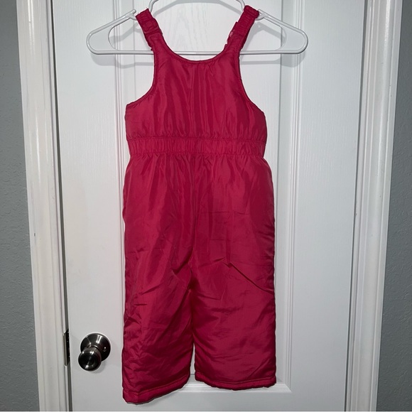 Oshkosh Pink Girls Size 24 Months Overall Snow Bib - Picture 3 of 5